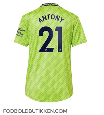 Manchester United Antony #21 Tredjetrøje Dame 2022-23 Kortærmet